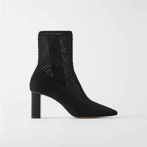 ZARA MESH ANKLE BOOTS
